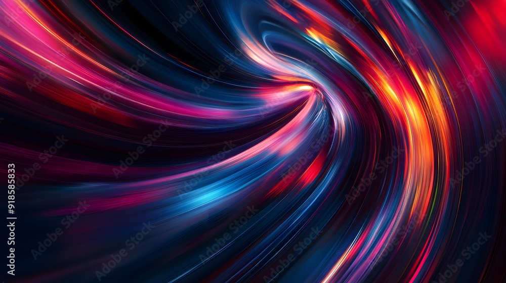 Modern abstract high-speed light effect. Abstract background with curved beams of light. Technology futuristic dynamic motion. Movement pattern for banner or poster design background concept.
Modern abstract high-speed light effect. Abstract background with curved beams of light. Technology futuristic dynamic motion. Movement pattern for banner or poster design background concept.