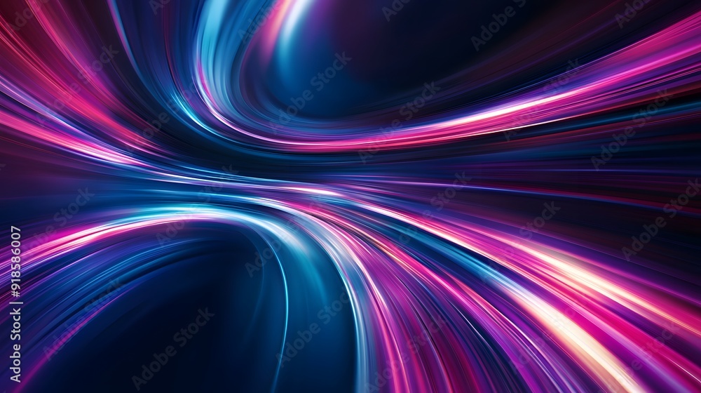 Modern abstract high-speed light effect. Abstract background with curved beams of light. Technology futuristic dynamic motion. Movement pattern for banner or poster design background concept.
Modern abstract high-speed light effect. Abstract background with curved beams of light. Technology futuristic dynamic motion. Movement pattern for banner or poster design background concept.