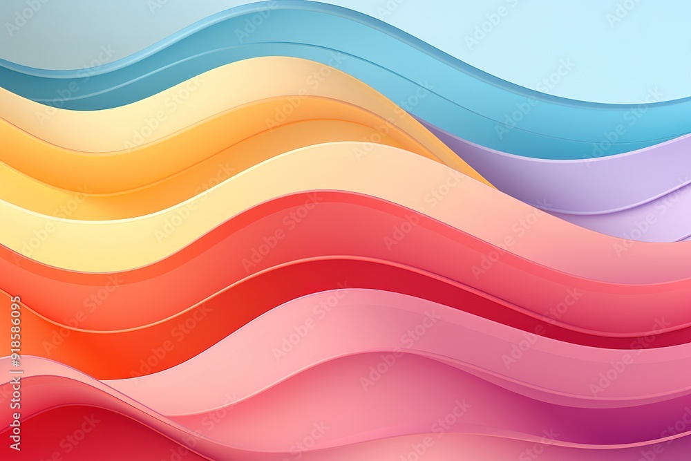 Abstract colorful wavy background with soft, gradient hues. Abstract colorful wavy background with soft, gradient hues.