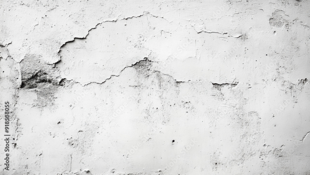 Fototapeta premium White concrete wall background texture with plaster