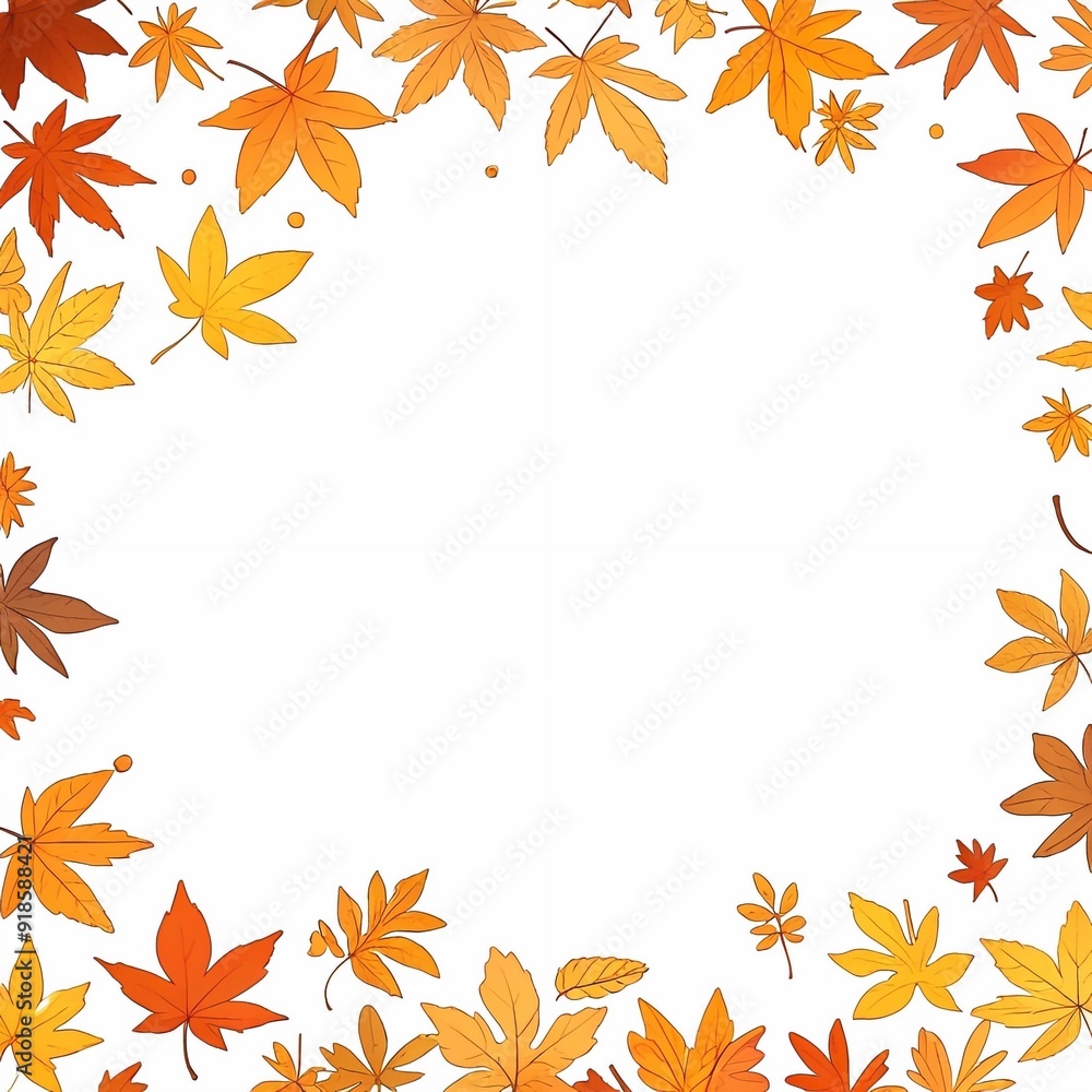 Colorful background of autumn maple tree leaves background with white empty space for text. Multicolor maple leaves autumn background. Colorful background of autumn maple tree leaves background with white empty space for text. Multicolor maple leaves autumn background.