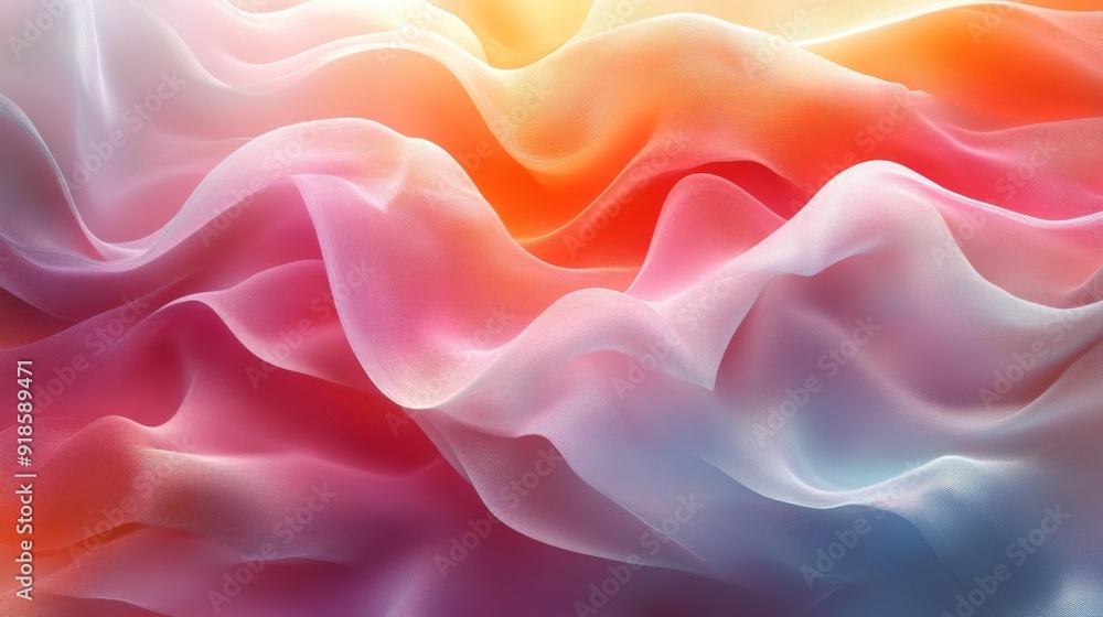 Abstract colorful waves - generative ai Abstract colorful waves - generative ai