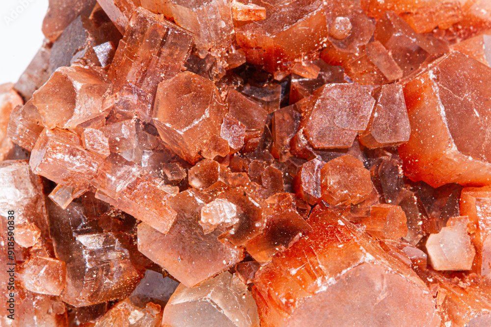 Natural Mineral Aragonite Crystal Macro Texture Natural Mineral Aragonite Crystal Macro Texture