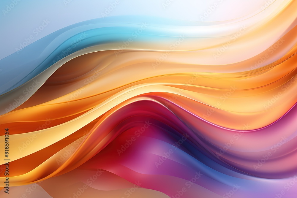 Abstract colorful wavy background with vibrant gradient. Abstract colorful wavy background with vibrant gradient.