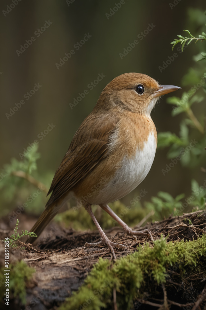 Veery in Forest Setting Veery in Forest Setting