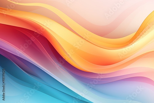 Abstract background with vibrant colorful waves.