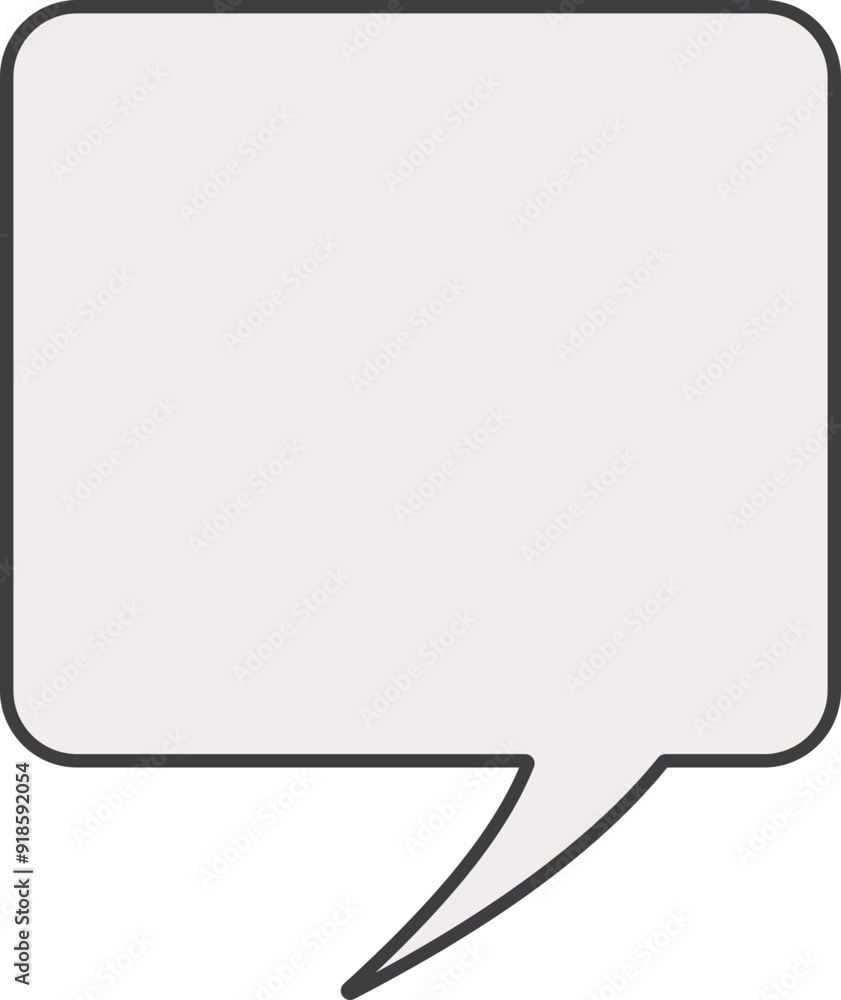 Empty speech bubble template pop art style outline Empty speech bubble template pop art style outline