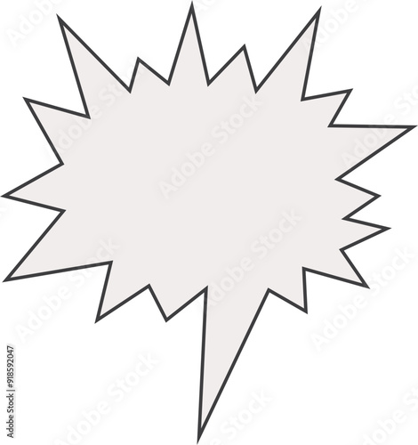 Chat message dialog box hand drawn sticker