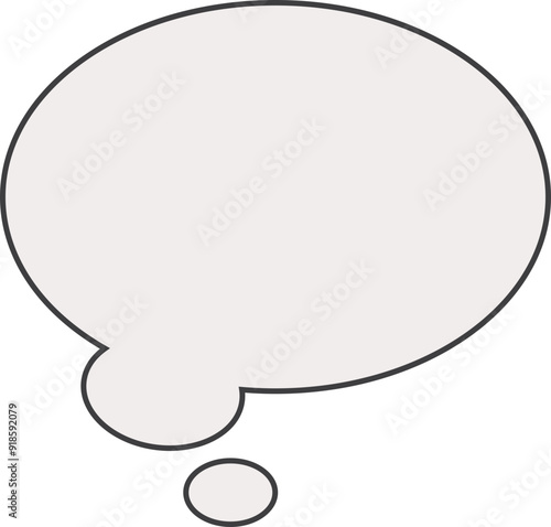 Speech bubble blank template pop up style illustration