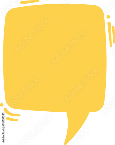 Empty speech bubble template pop art style outline