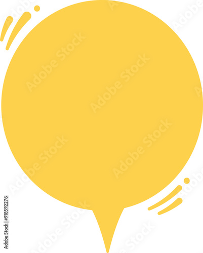 Speech bubble blank template pop up style illustration