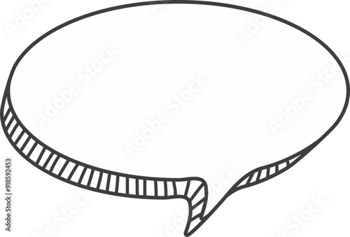 Speech bubble blank template pop up style illustration