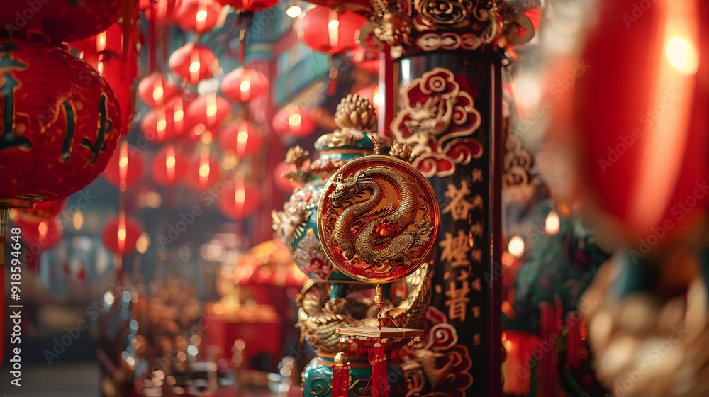 Symbolic Image with Figures and Shapes for Chinese New Year Symbolic Image with Figures and Shapes for Chinese New Year