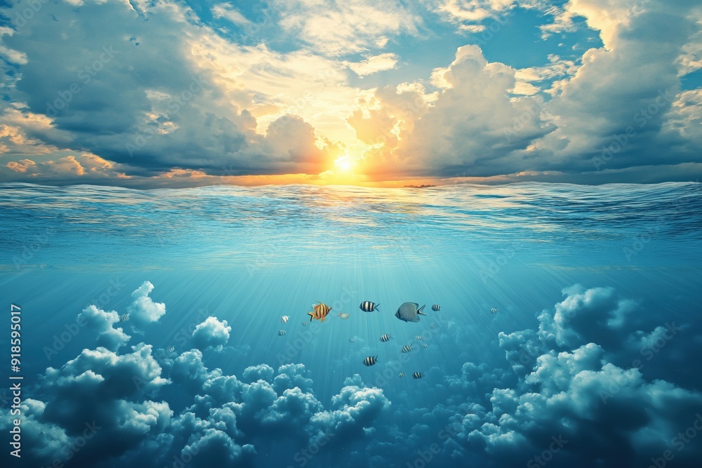 Underwater Cloudscape. The Environment Underwater Cloudscape. The Environment