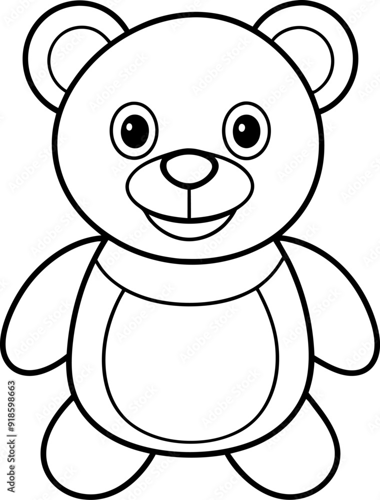 Fototapeta premium cute teddy bear cartoon