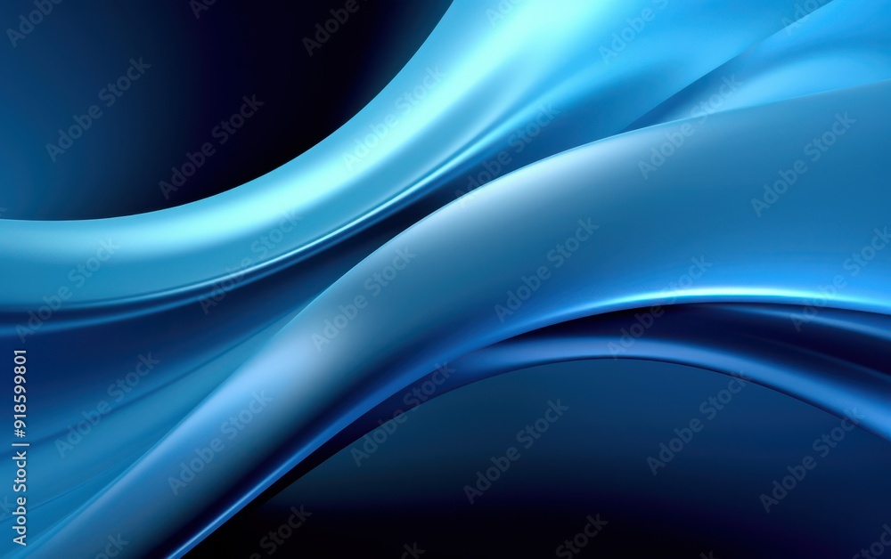 Curved blue background with smooth flowing patterns Curved blue background with smooth flowing patterns