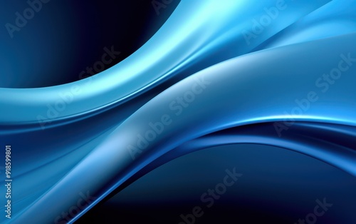 Curved blue background with smooth flowing patterns