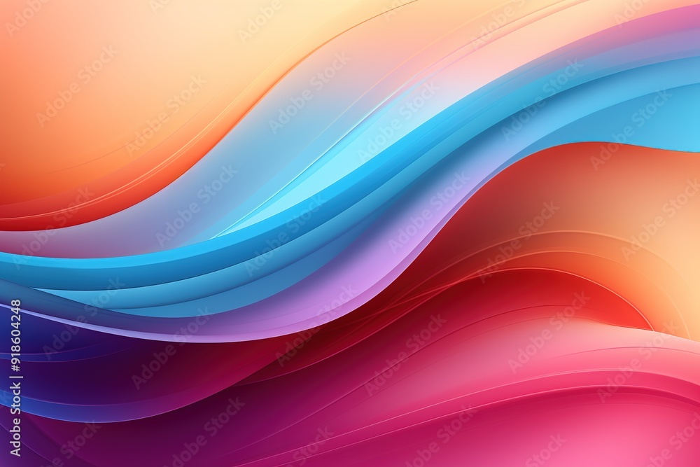 Abstract background with vibrant, curved lines in pink, blue, and orange hues. Abstract background with vibrant, curved lines in pink, blue, and orange hues.