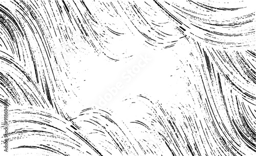 Vector brush sroke texture. Distressed uneven grunge background. Abstract distressed vector illustration. Overlay over any design to create interesting effect and depth. Black isolated on white. EPS10