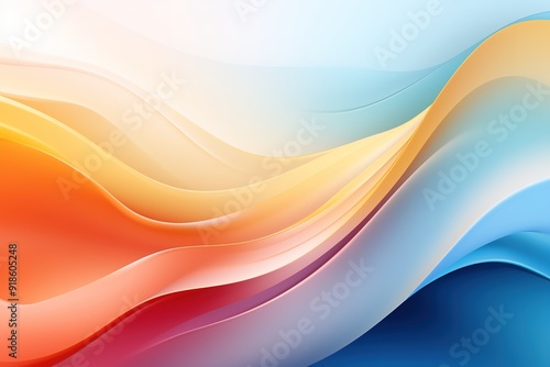 Abstract background with vibrant, flowing colors and smooth curves.