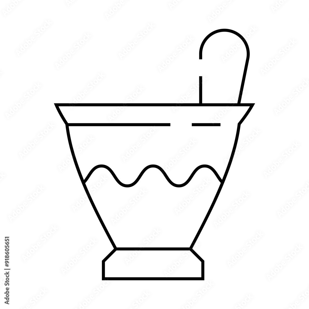 antique clay crockery line icon vector. antique clay crockery sign. isolated contour symbol black illustration antique clay crockery line icon vector. antique clay crockery sign. isolated contour symbol black illustration