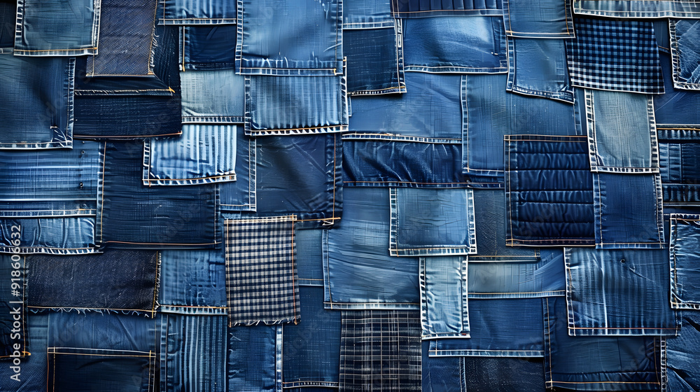 Denim textures patchwork pattern background with high angle perspective, textures, fashion, patchwork, denim, fabric Denim textures patchwork pattern background with high angle perspective, textures, fashion, patchwork, denim, fabric