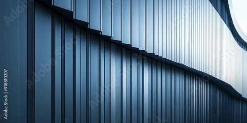 Wallpaper Mural Sleek architectural close-up of exterior wall panels with clean lines and reflective surfaces, perfect for contemporary design projects Torontodigital.ca