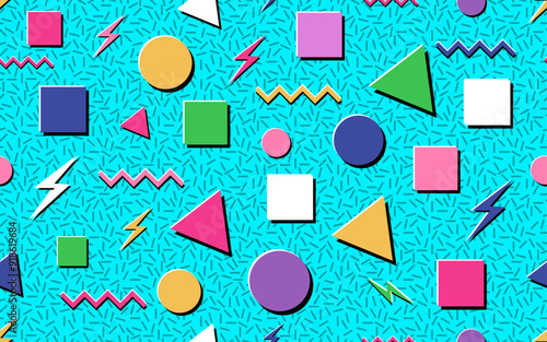 90's groovy abstract shape grains seamless pattern vintage retro style creative black germs texture trendy decorative ornamental vector design packaging wrapping background wallpaper print