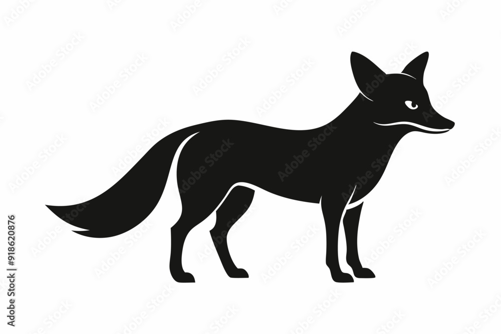 Endangered San Joaquin Kit Fox Vector Illustration - Geometric, Kawaii Cartoon Mascot, Silhouette Art Endangered San Joaquin Kit Fox Vector Illustration - Geometric, Kawaii Cartoon Mascot, Silhouette Art
