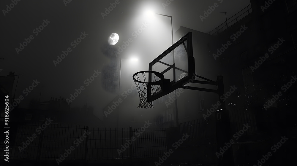 A basketball hoop with a basketball in it A basketball hoop with a basketball in it