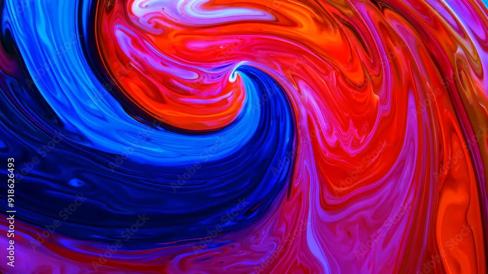 Colorful swirling abstract patterns in vivid blue and red Colorful swirling abstract patterns in vivid blue and red