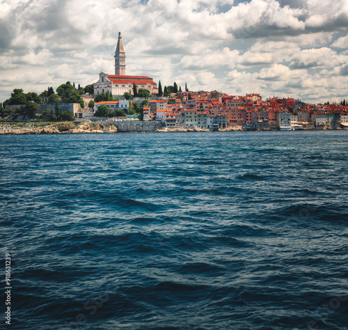 View on the old town of Rov...
