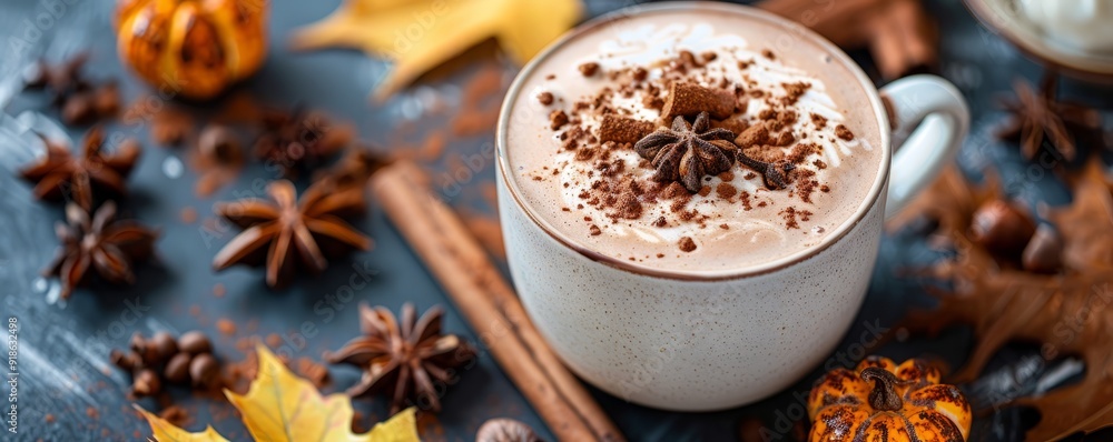 Hot chocolate with autumn spices Hot chocolate with autumn spices
