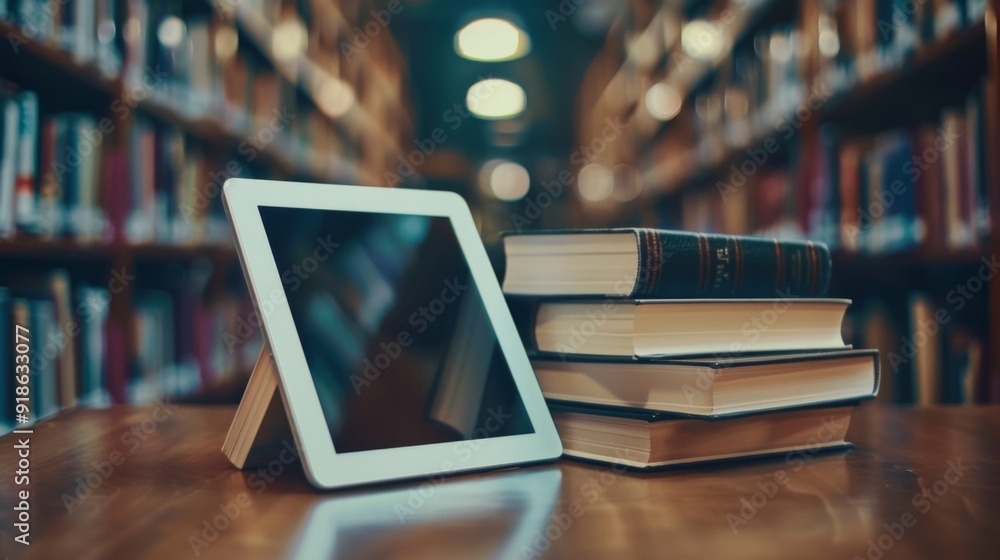 A digital tablet with an open online course, highlighting the accessibility and flexibility of modern education. A digital tablet with an open online course, highlighting the accessibility and flexibility of modern education.