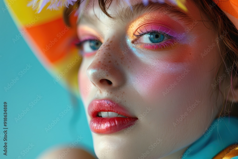 A Makeup Artist's Colorful Creation A Makeup Artist's Colorful Creation