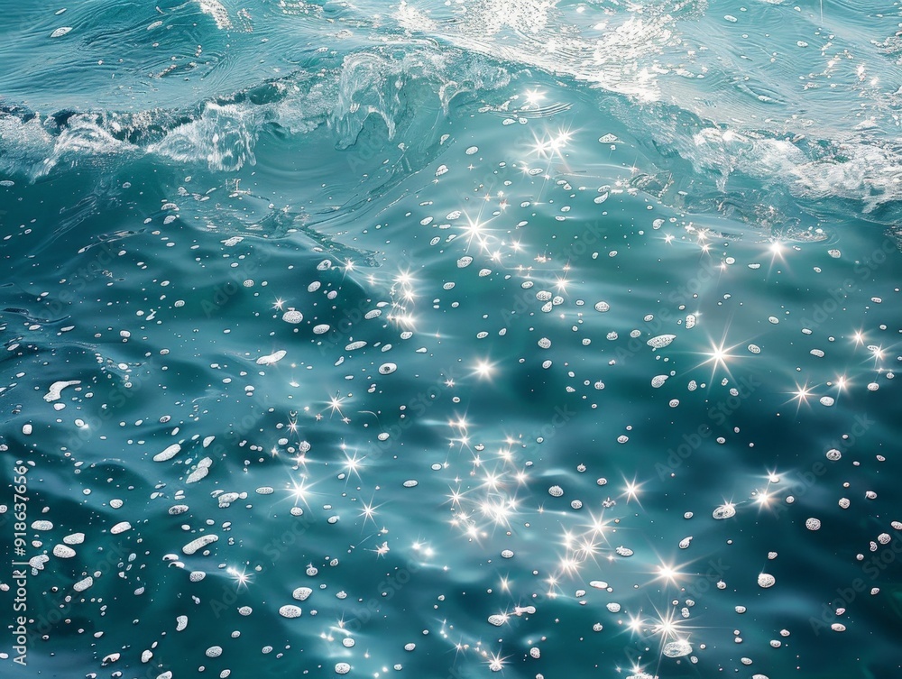 sunlight glinting on blue water, background sunlight glinting on blue water, background