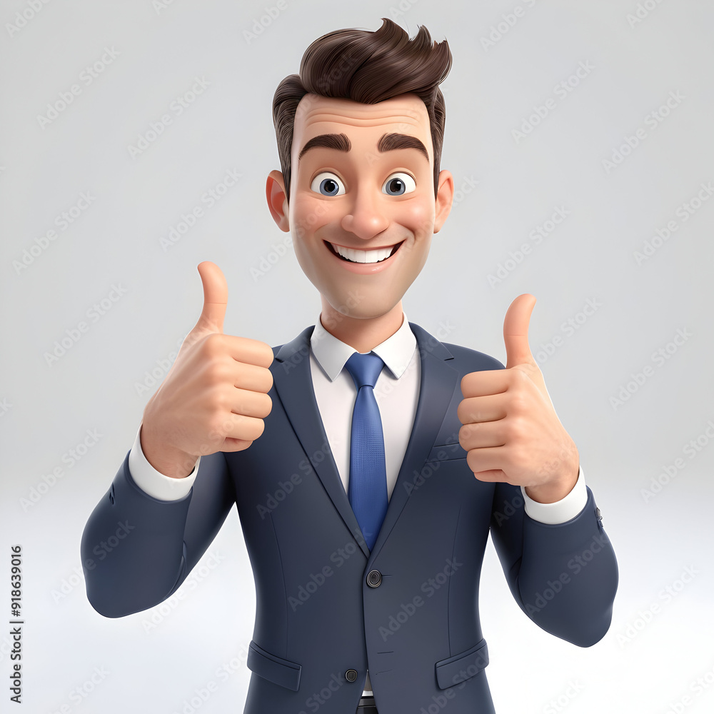 businessman showing thumbs up businessman showing thumbs up