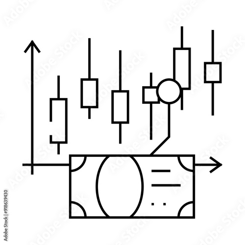 japanese candles line icon vector. japanese candles sign. isolated contour symbol black illustration