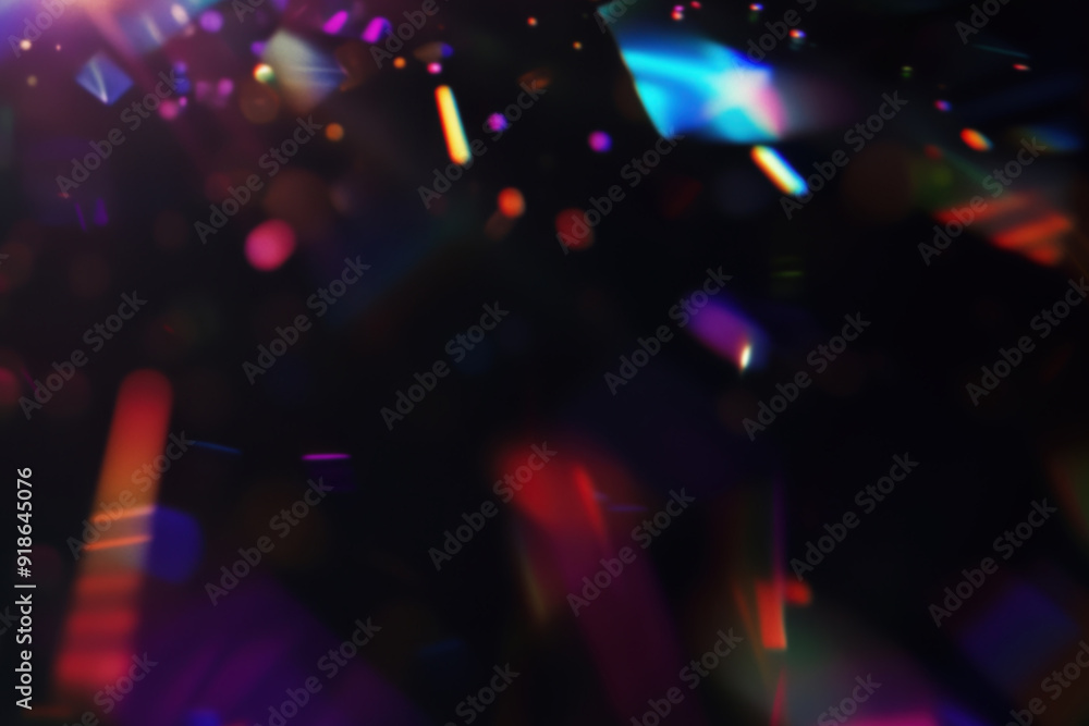 © Aleksandra Konoplya - Iridescent prism light effect on black background, rainbow of colors on the black background. Glowing colorful lights and a bokeh lens flare with space, abstract refraction of sunlight prism effect © Aleksandra Konoplya - Iridescent prism light effect on black background, rainbow of colors on the black background. Glowing colorful lights and a bokeh lens flare with space, abstract refraction of sunlight prism effect