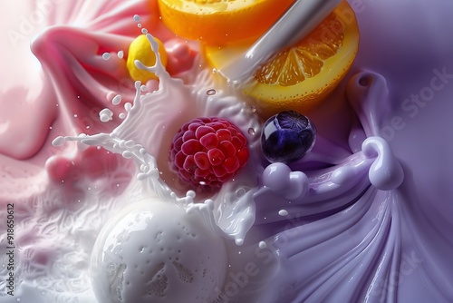 delicious ice cream backgro...
