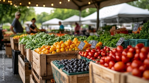 Fresh Produce at Farmers Market