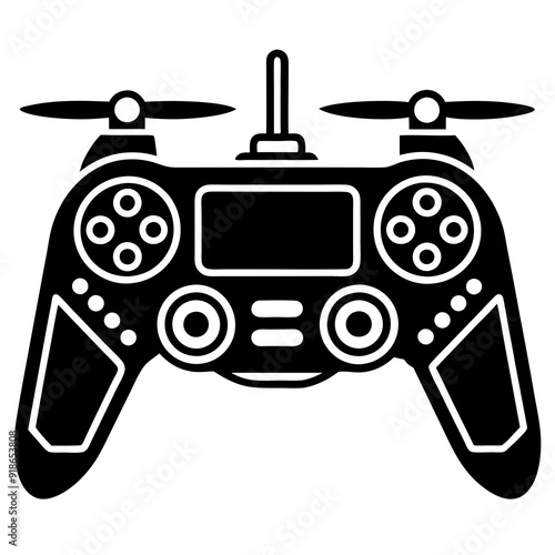 Drone Controller Vector Line Art Illustration - SVG Files, Cricut Cut Files, Vector Graphics, Clipart, T-Shirt Design Elements