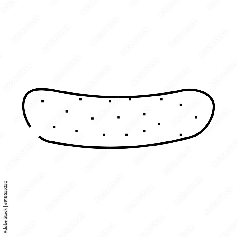cucumber with pimples line icon vector. cucumber with pimples sign. isolated contour symbol black illustration cucumber with pimples line icon vector. cucumber with pimples sign. isolated contour symbol black illustration
