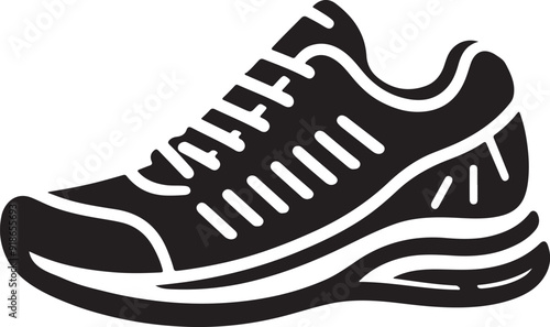 shoe icon silhouette vector illustration.eps