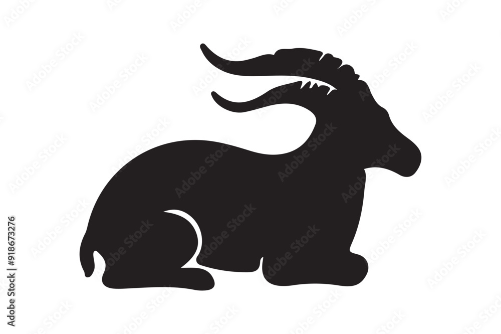Obraz premium khorjus voctor silhouette illustration 01