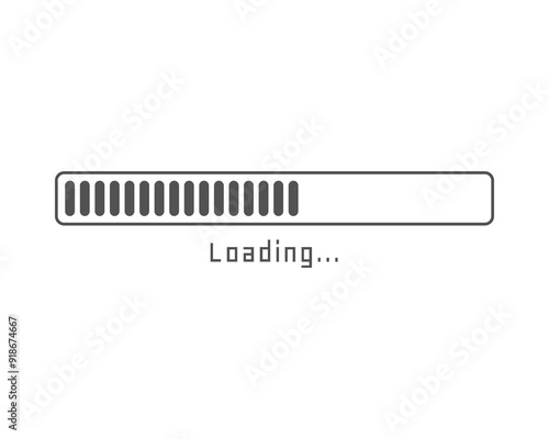 Collection Loading bar status icon. Vector illustration. Set of vector loaded icons. Download progress. Donload or Upload.