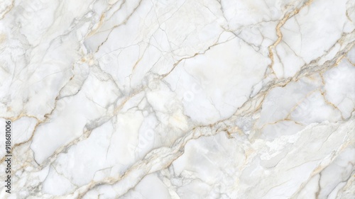 A white marble wall with gold accents