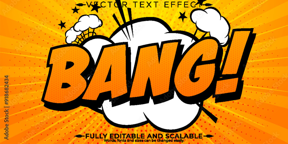 Bang editable text effect, editable comic and book text style Bang editable text effect, editable comic and book text style