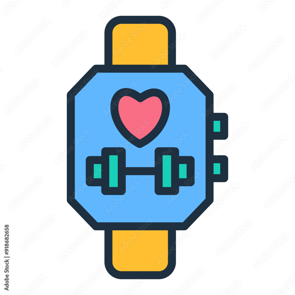 Wearable Fitness Icon Wearable Fitness Icon