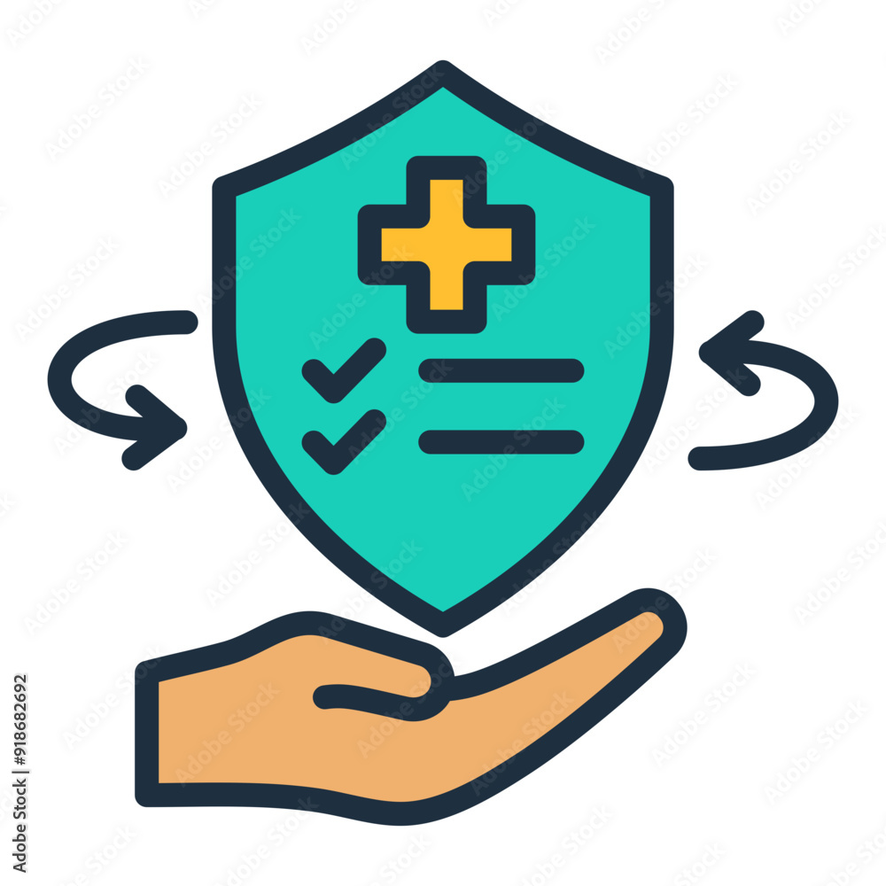 Fototapeta premium Injury Prevention Icon